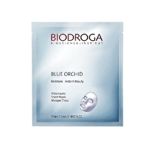 BIODROGA Blue Orchid Moisture Instant Beauty Sheet Mask – Drėkinanti celiuliozinė kaukė, 1vnt