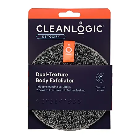 Cleanlogic Detoxify Dual-Texture  Exfoliator kūno šveitimo kempinė