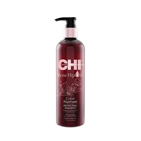 CHI ROSE HIP šampūnas dažytiems plaukams su erškėtuogių aliejumi, 739ml