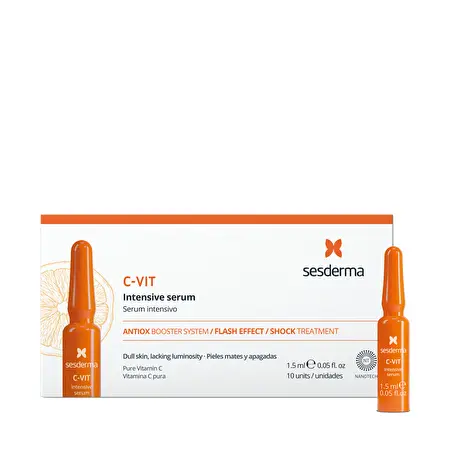 SESDERMA C-VIT Intensyvaus serumo ampulės, 10×1,5ml